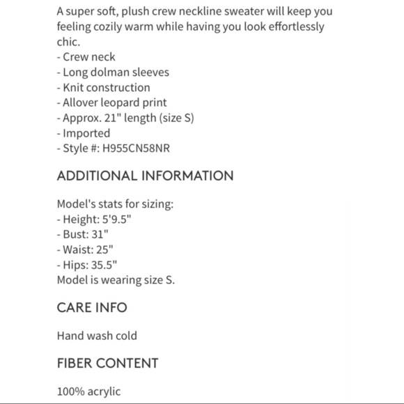 JOHN + JENN Anthropologie Leopard Print Sweater Mint - Picture 4 of 4